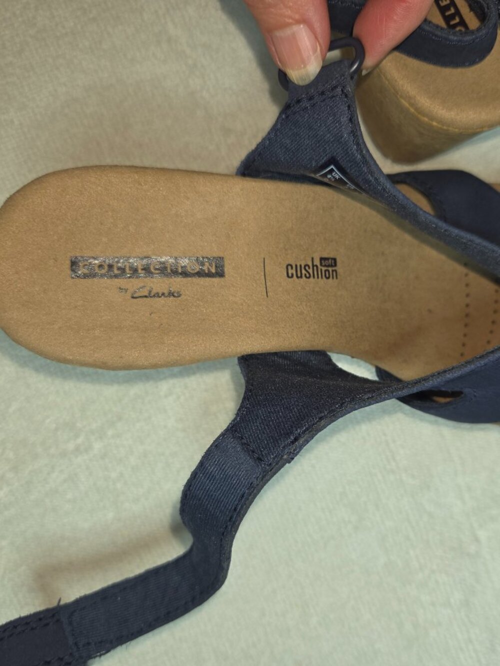 Clarks Annadel Bari Platform Sedge Sandals - Picture 2 of 6